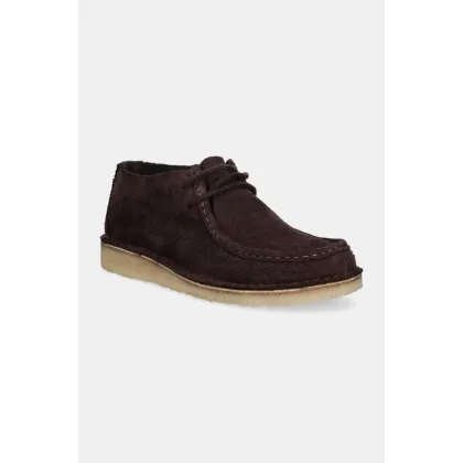 Zdjęcie Clarks Originals półbuty zamszowe Desert Nomad męskie kolor brązowy 26177980