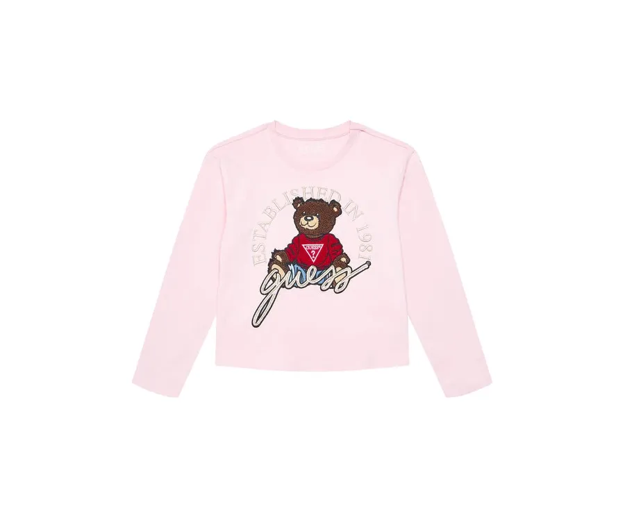 obrazek 1 Guess Bluzka J4BI10 I3Z14 Różowy Regular Fit
