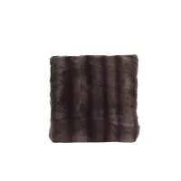 Picture Chocolate Rex rabbit fur - decorative pillow 50x50 - Ulivi Salotti