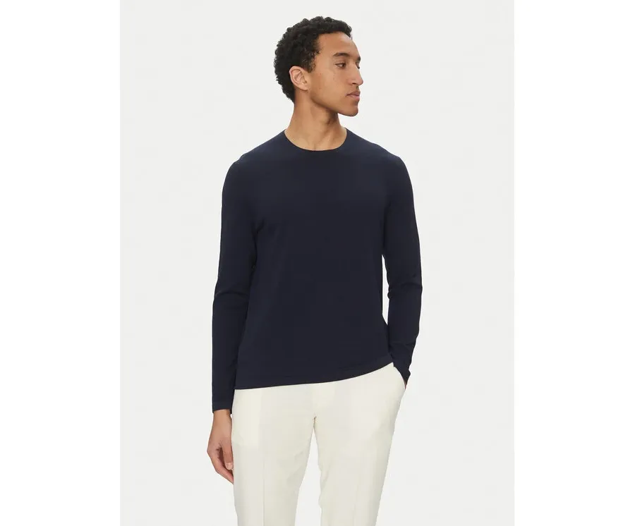 obrazek 1 Michael Kors Sweter CB96080FE5 Granatowy Regular Fit
