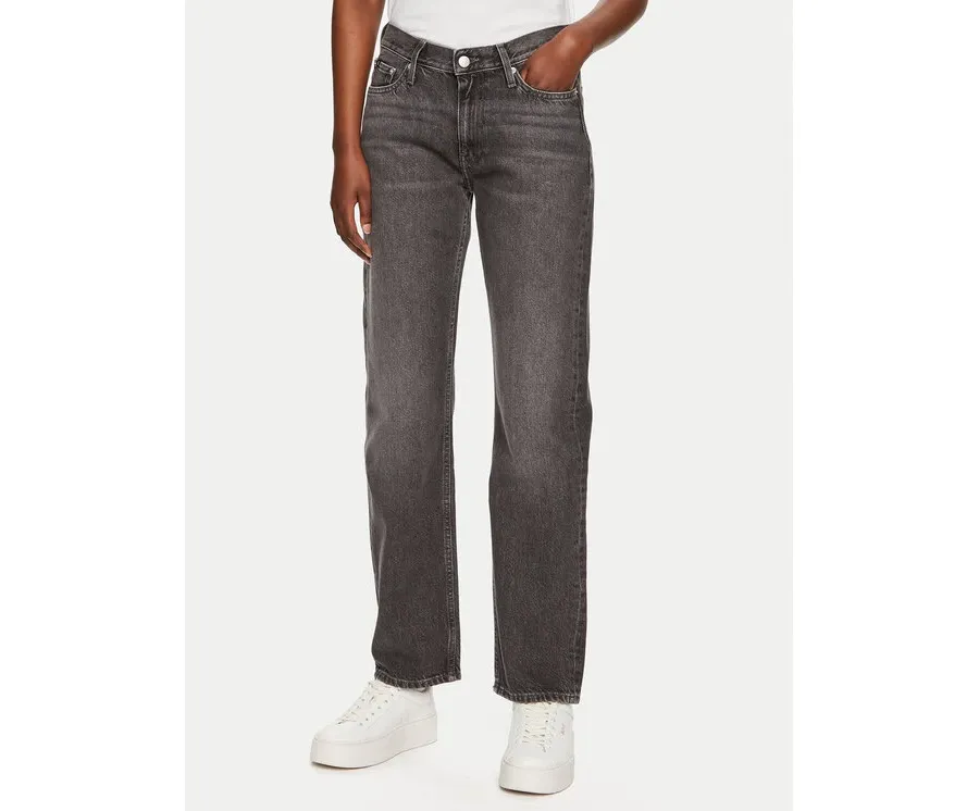obrazek 1 Calvin Klein Jeans Jeansy J20J223641 Szary Straight Fit