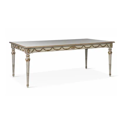 Picture Antique table with carved decorations