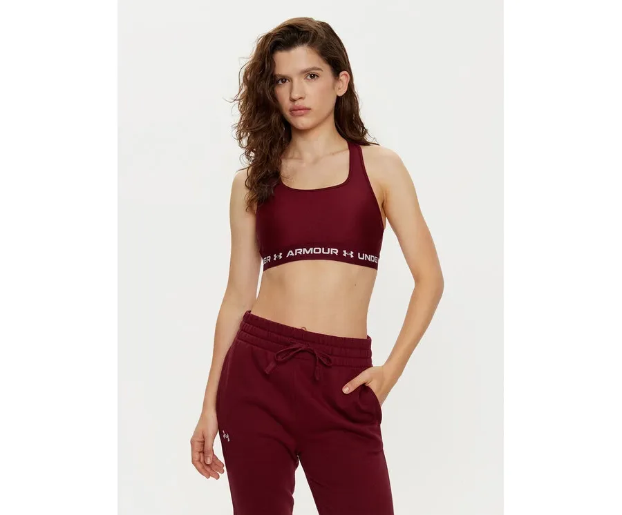 obrazek 1 Under Armour Biustonosz sportowy Crossback Mid Bra 1361034 Bordowy