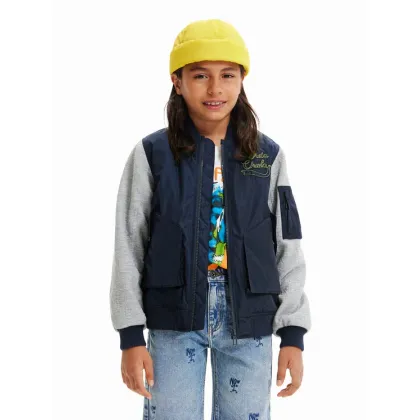 Zdjęcie Desigual Kurtka bomber 23SBEW01 Granatowy Oversize
