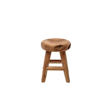 Zdjęcie Oryginalny stołek Radice z drewna tekowego do ogrodu i na taras