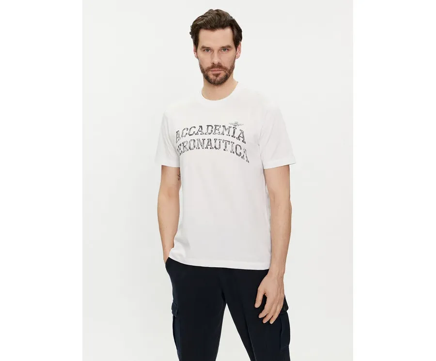obrazek 1 Aeronautica Militare T-Shirt 241TS2203J629 Biały Regular Fit