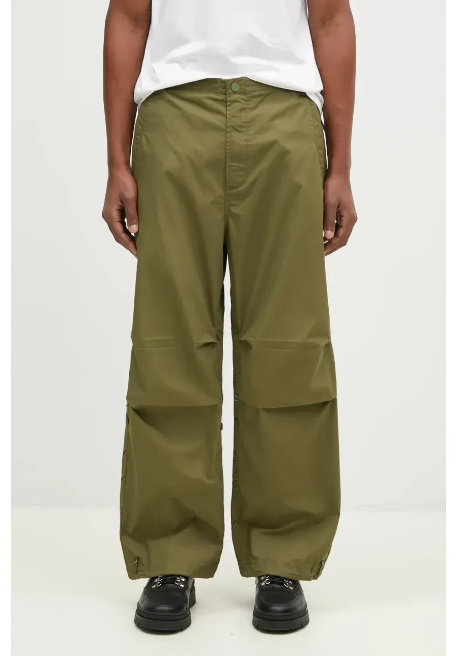 obrazek 1 Maharishi spodnie bawełniane Bonsai Landscape Loose Snopants kolor zielony proste 5346.OLIVE