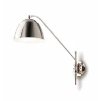 Picture Classical, metal wall lamp with nickel finish