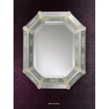 Zdjęcie Piękne  ścienne szklane włoskie lustro