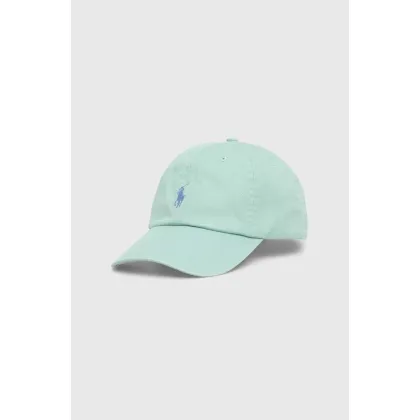 Zdjęcie Polo Ralph Lauren czapka z daszkiem bawełniana kolor zielony 710667709