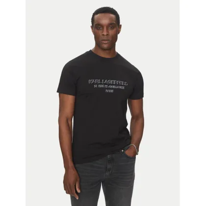 Zdjęcie KARL LAGERFELD T-Shirt 755063 552241 Czarny Regular Fit