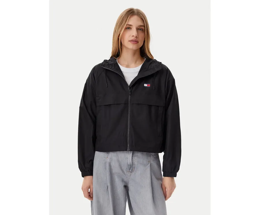 obrazek 1 Tommy Jeans Wiatrówka Essential DW0DW20672 Czarny Relaxed Fit