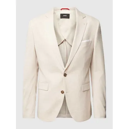 Zdjęcie Marynarka na dwa guziki o kroju slim fit z kołnierzem z połami model ‘Data’