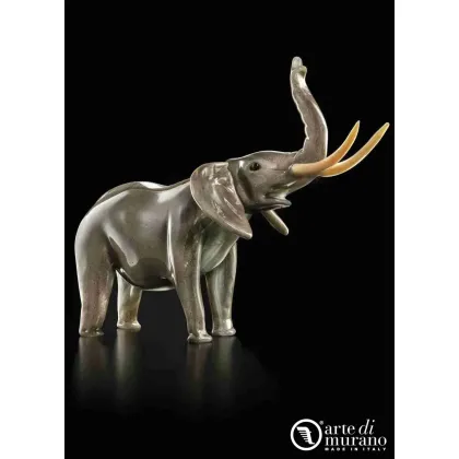 Zdjęcie Fantastyczna figura słonia na szczęscie ze szkła Murano