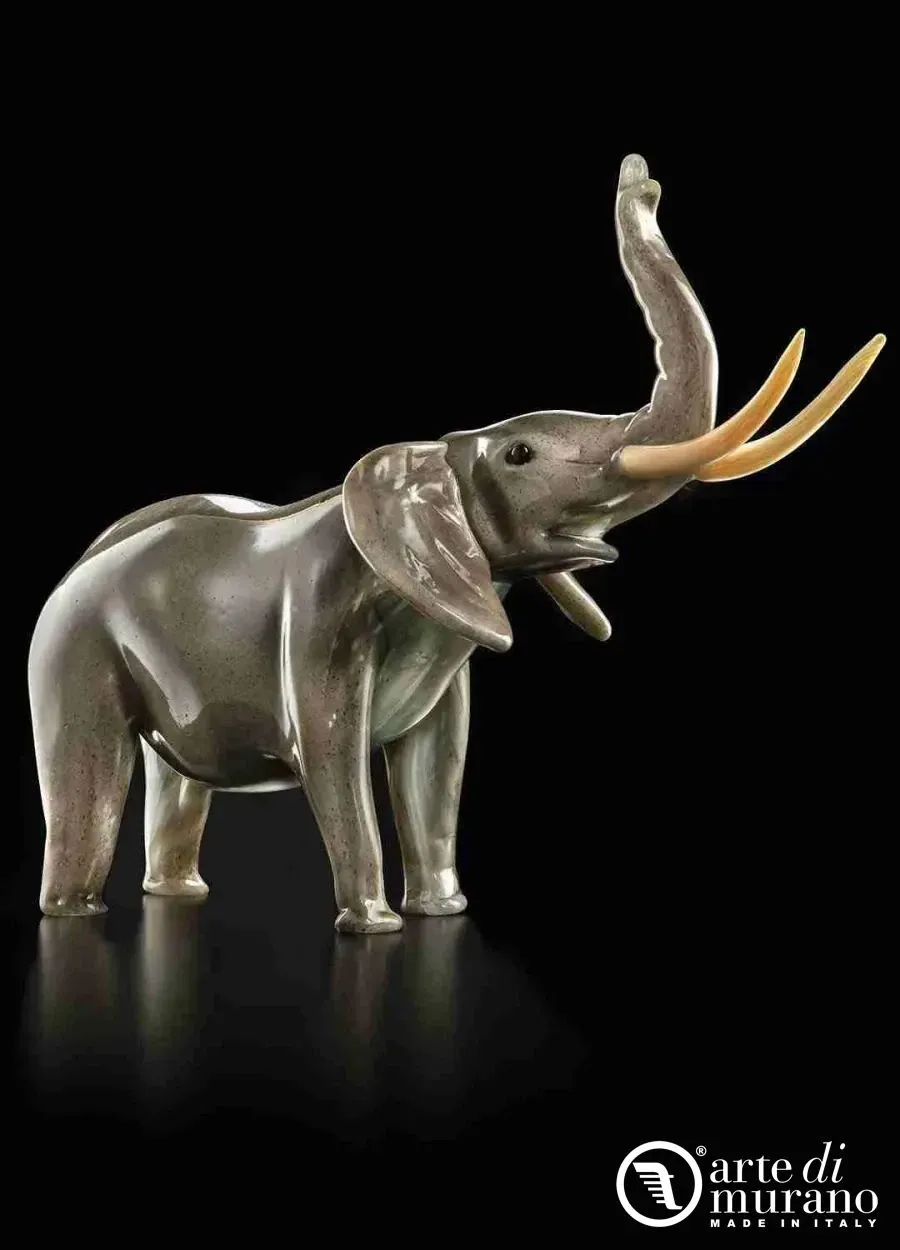 obrazek 1 Fantastyczna figura słonia na szczęscie ze szkła Murano