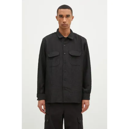 Zdjęcie Engineered Garments koszula Classic Shirt męska kolor czarny regular z kołnierzykiem klasycznym 24F1A005.KT046
