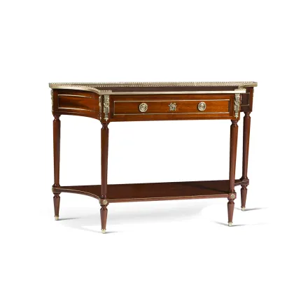 Picture Italian console made of mahogany wood