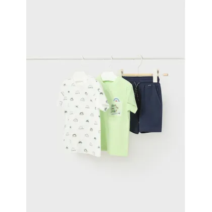 Zdjęcie Mayoral Komplet t-shirt, top i spodenki 1645 Kolorowy Regular Fit