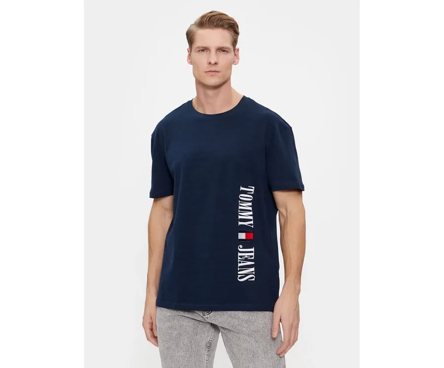 obrazek 1 Tommy Jeans T-Shirt Archive DM0DM18295 Granatowy Regular Fit