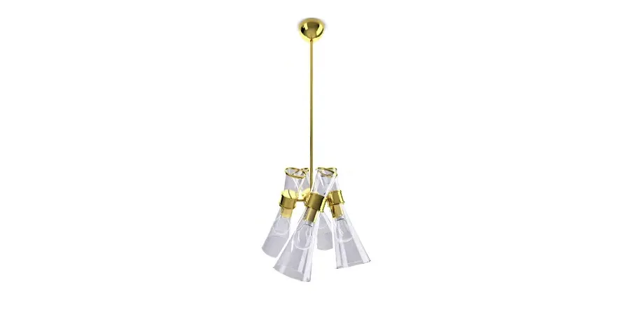 obrazek 5 Nieszablonowa lampa wisząca Mitte II inspirowana dzielnicą Berlina