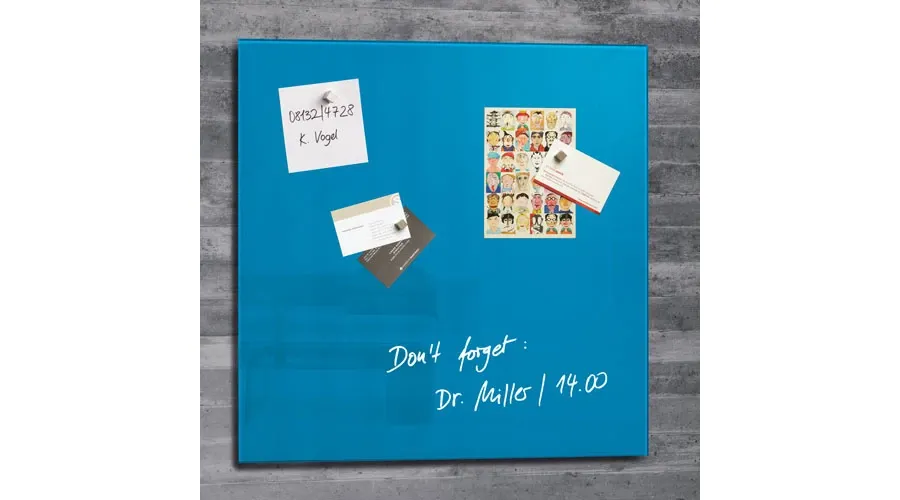 picture 9 Magnetic Glass Board artverum 48x48 cm