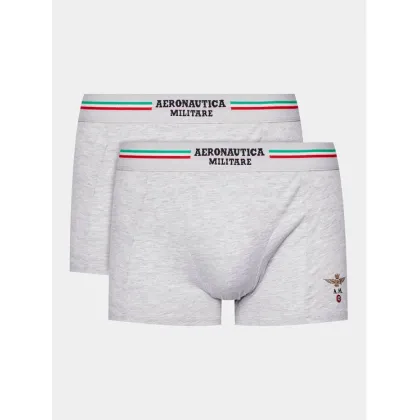 Zdjęcie Aeronautica Militare Komplet 2 par bokserek AM1UBX001 Szary