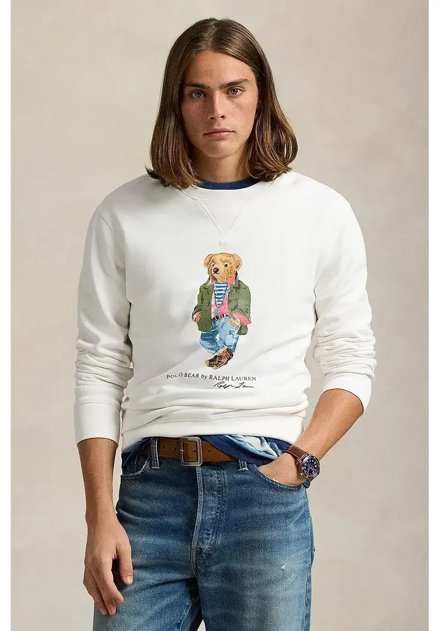 obrazek 1 Polo Ralph Lauren bluza męska kolor biały z nadrukiem 710953718