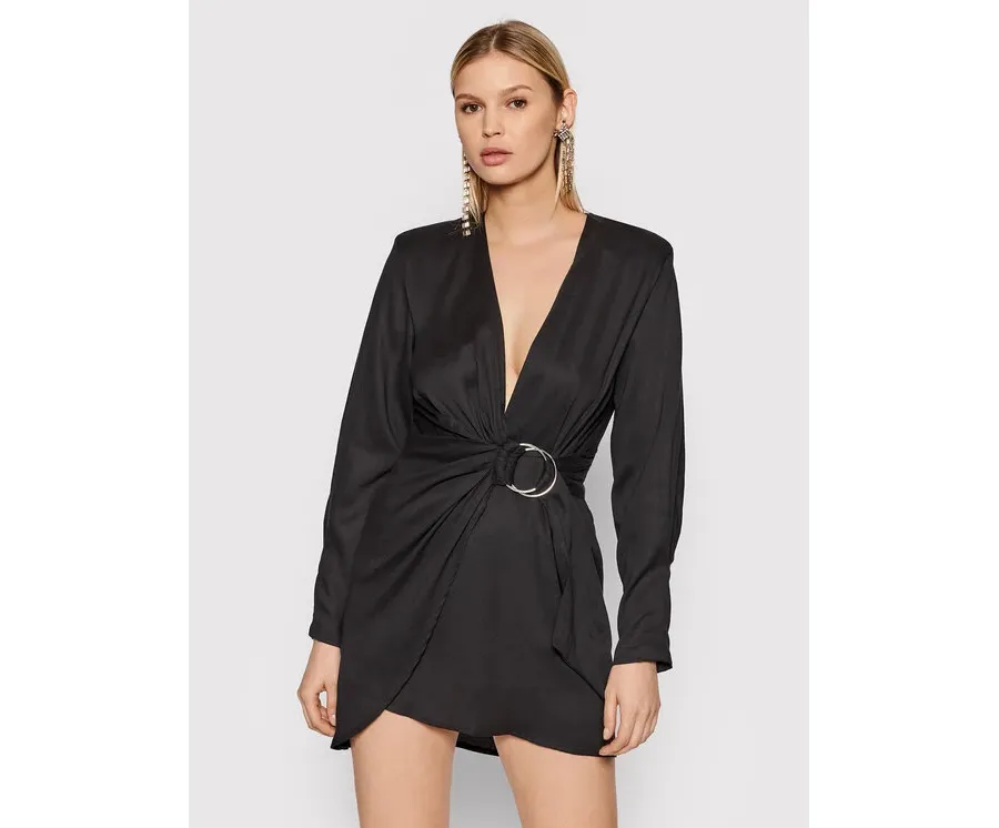 obrazek 1 IRO Sukienka koktajlowa Hela Czarny Slim Fit