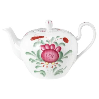 Picture Porcelain tea pot decorated with a floral motif in a classic style - Tettau