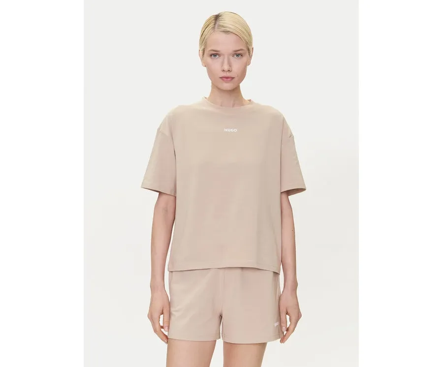 obrazek 1 HUGO T-Shirt 50490593 Beżowy Relaxed Fit