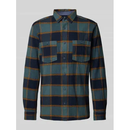 Zdjęcie Koszula flanelowa o kroju regular fit z czystej bawełny ze wzorem w kratkę