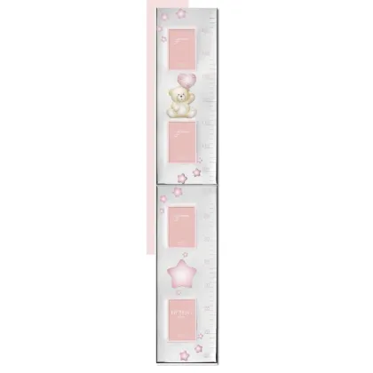 Picture A unique wall ruler for measuring children's height in pink