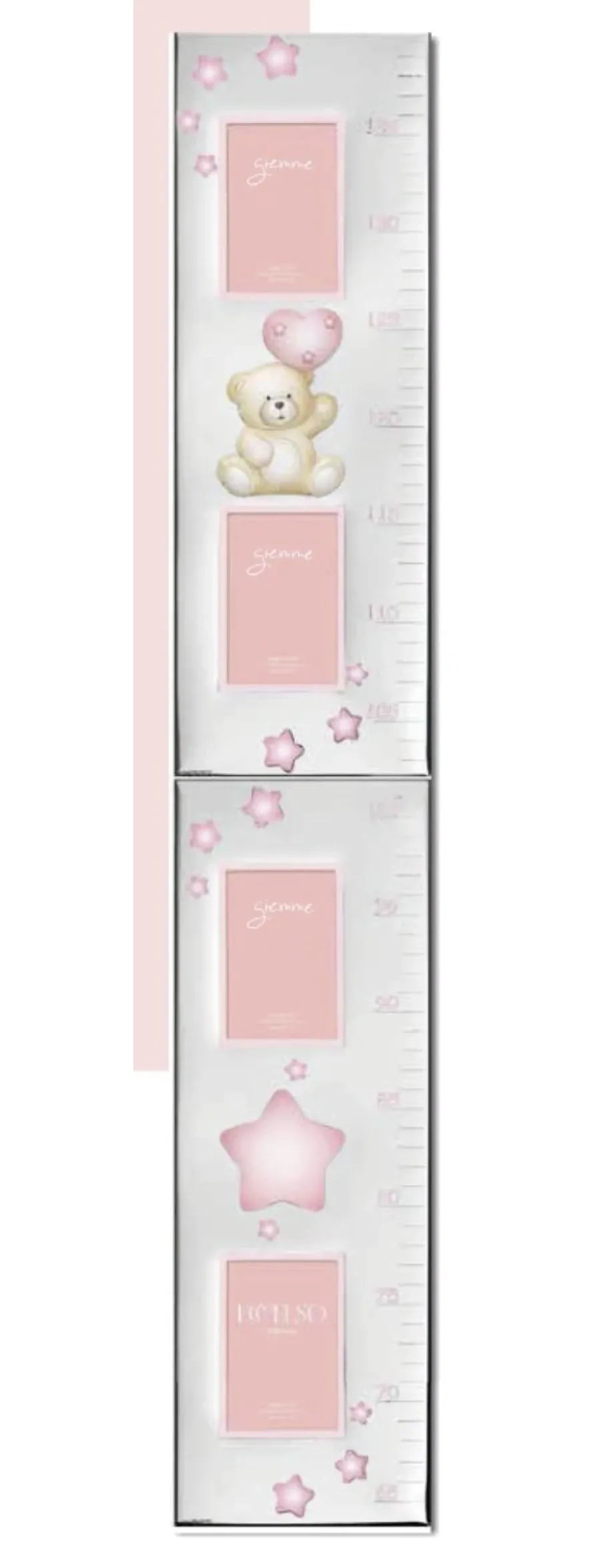 obrazek 1 Wyjątkowa ścienna miarka do mierzenia wzrostu dzieci w kolorze różowym