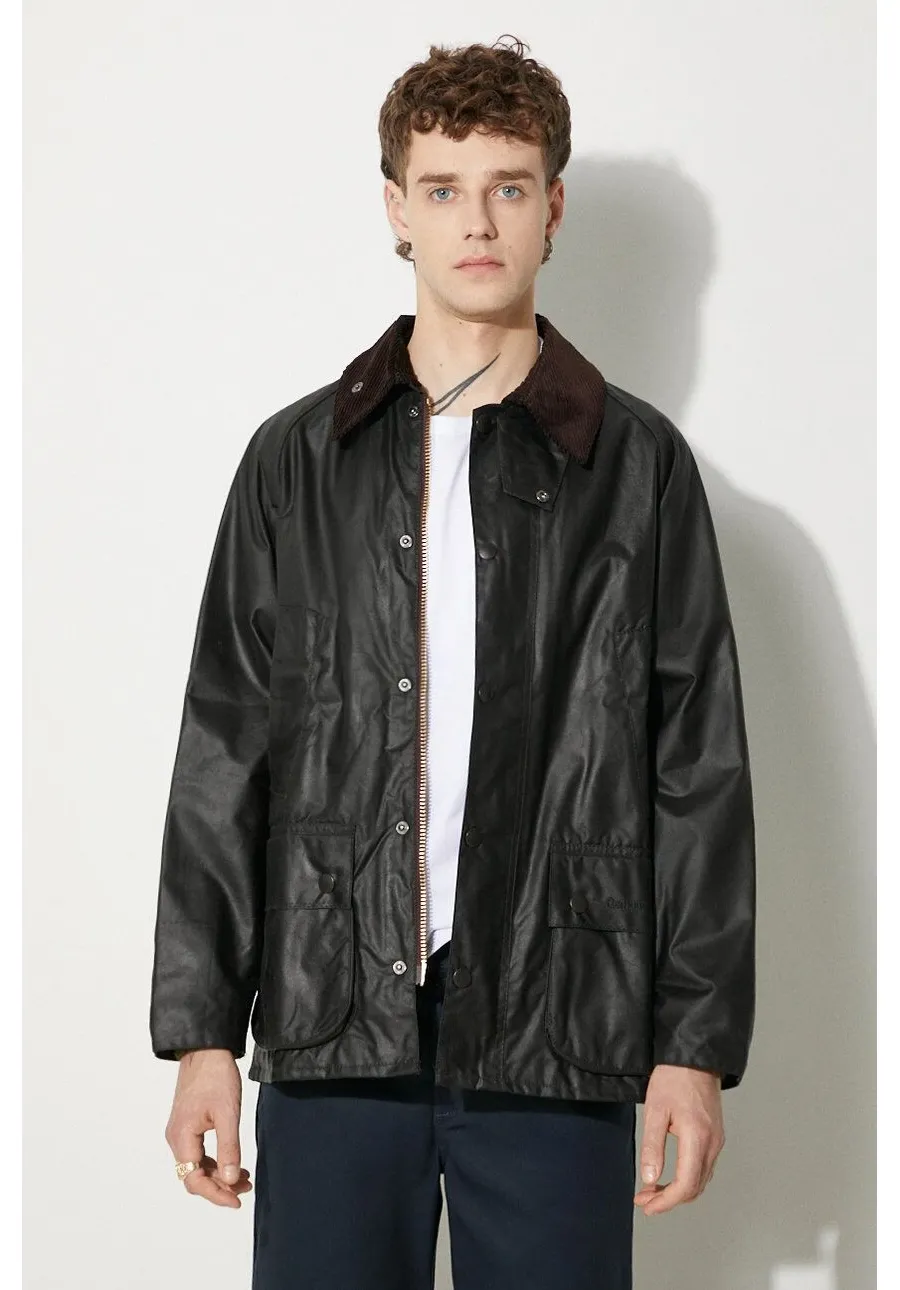 obrazek 1 Barbour kurtka Bedale Wax Jacket męska kolor zielony przejściowa MWX0018
