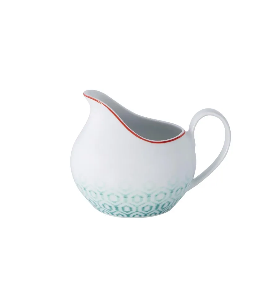 obrazek 1 Porcelanowy dzbanek na mleko Fiji z ozdobnym geometrycznym wzorem - Vista Alegre