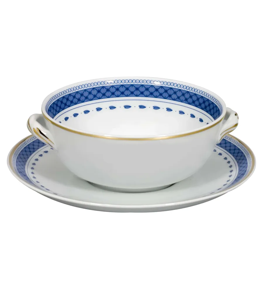 obrazek 1 Filiżanka ze spodkiem z porcelany Cozinha Velha z ozdobnym motywem kwiatowym - Vista Alegre