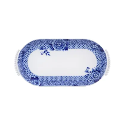 Zdjęcie Mały owalny talerz z kolekcji inspirowanej stuletnią tradycją porcelany Delf  - Vista Alegre