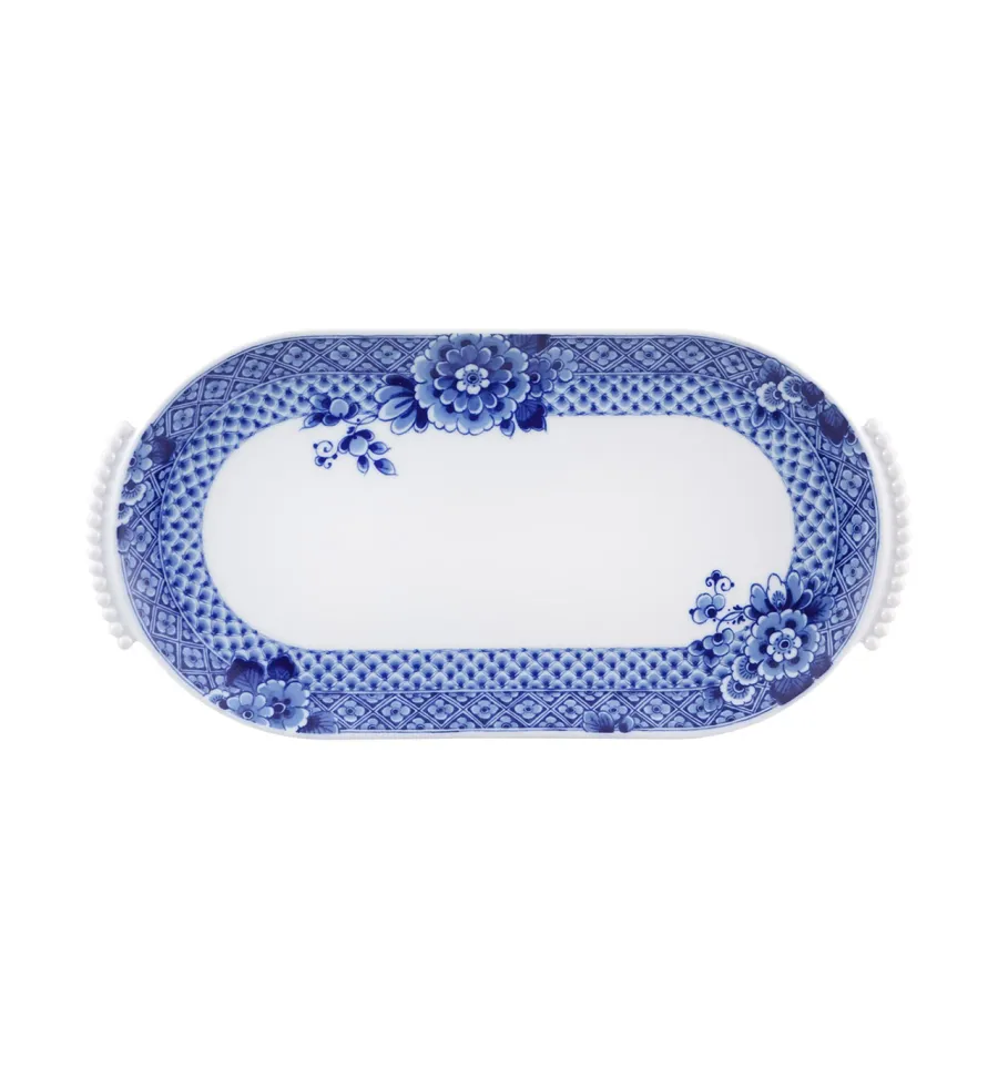 obrazek 1 Mały owalny talerz z kolekcji inspirowanej stuletnią tradycją porcelany Delf  - Vista Alegre