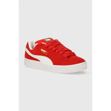 Zdjęcie Puma sneakersy skórzane Suede XL kolor czerwony 395205