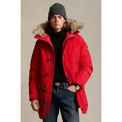 Zdjęcie Polo Ralph Lauren kurtka puchowa męska kolor czerwony zimowa 710940235
