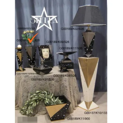 Picture Decorative ceramic vase with Swarovski crystals