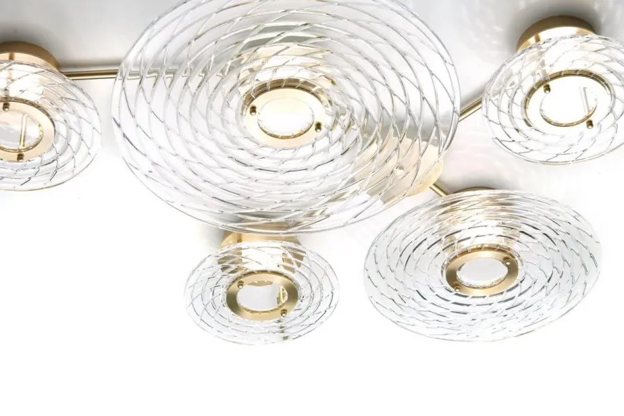 obrazek 3 Lampa sufitowa lub kinkiet z krążkami z monokryształu – Il Paralume Marina
