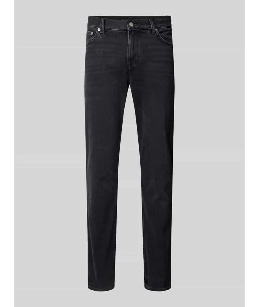 obrazek 1 Jeansy o kroju straight fit z 5 kieszeniami model ‘DENTON’