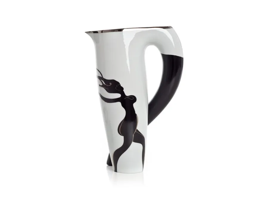 obrazek 4 Porcelanowa karafka ON/ONA z dwukolorowym zdobieniem