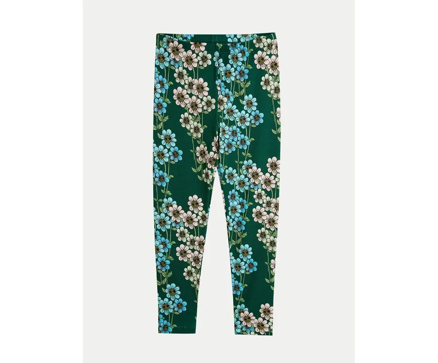 obrazek 1 Mini Rodini Legginsy Daisys 2473011775 Zielony Slim Fit MINI RODINI