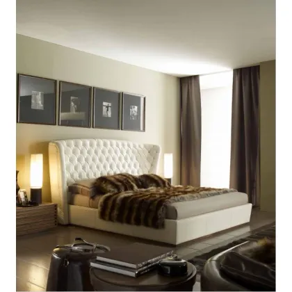 Zdjęcie Przepiękne, stylowe łóżko z pikowanym zagłówkiem, queen size - Ulivi Salotti