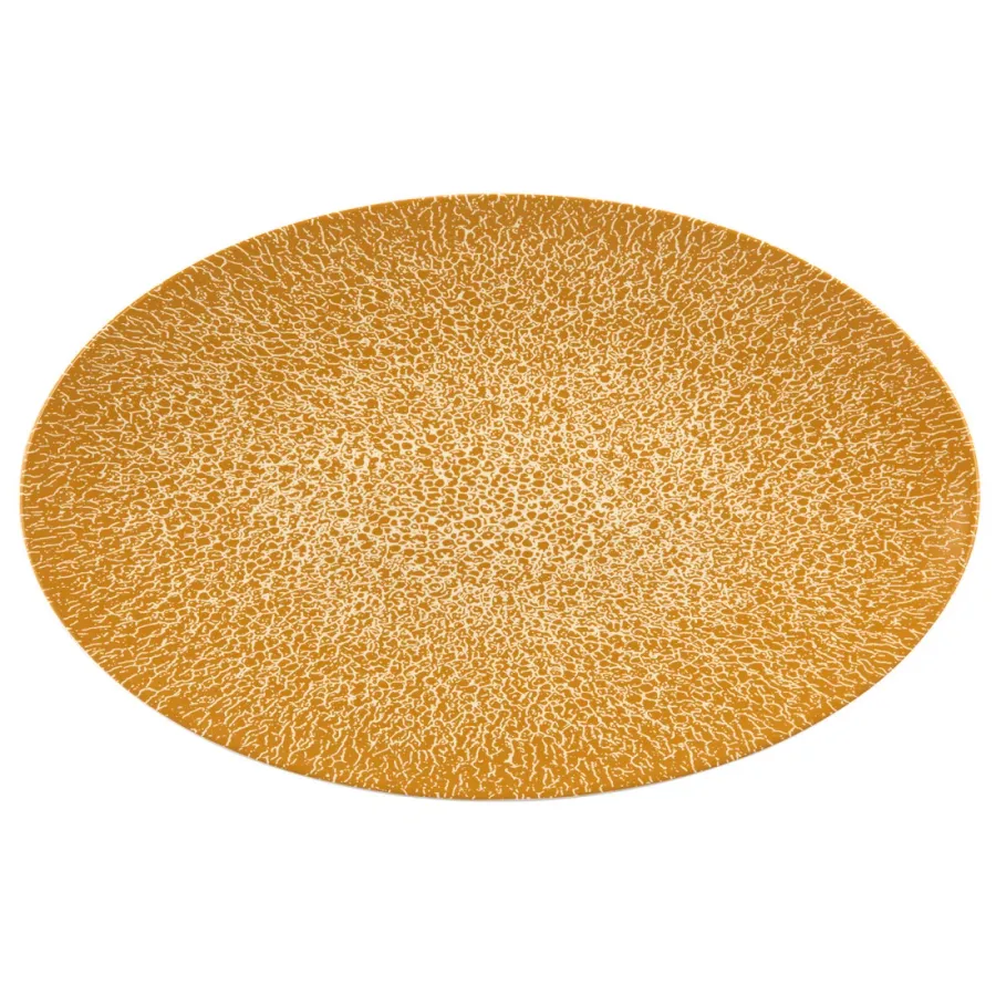 obrazek 1 Porcelanowy owalny półmisek 40x26 cm w kolorze złotym - Seltmann Weiden
