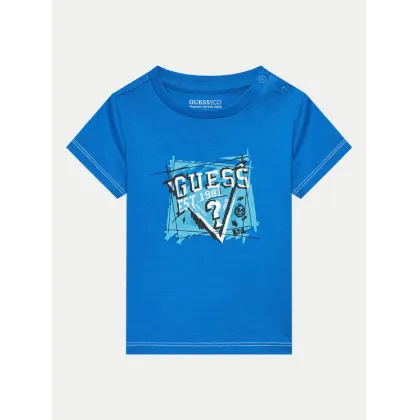 Zdjęcie Guess T-Shirt N4YI00 K8HM4 Niebieski Regular Fit