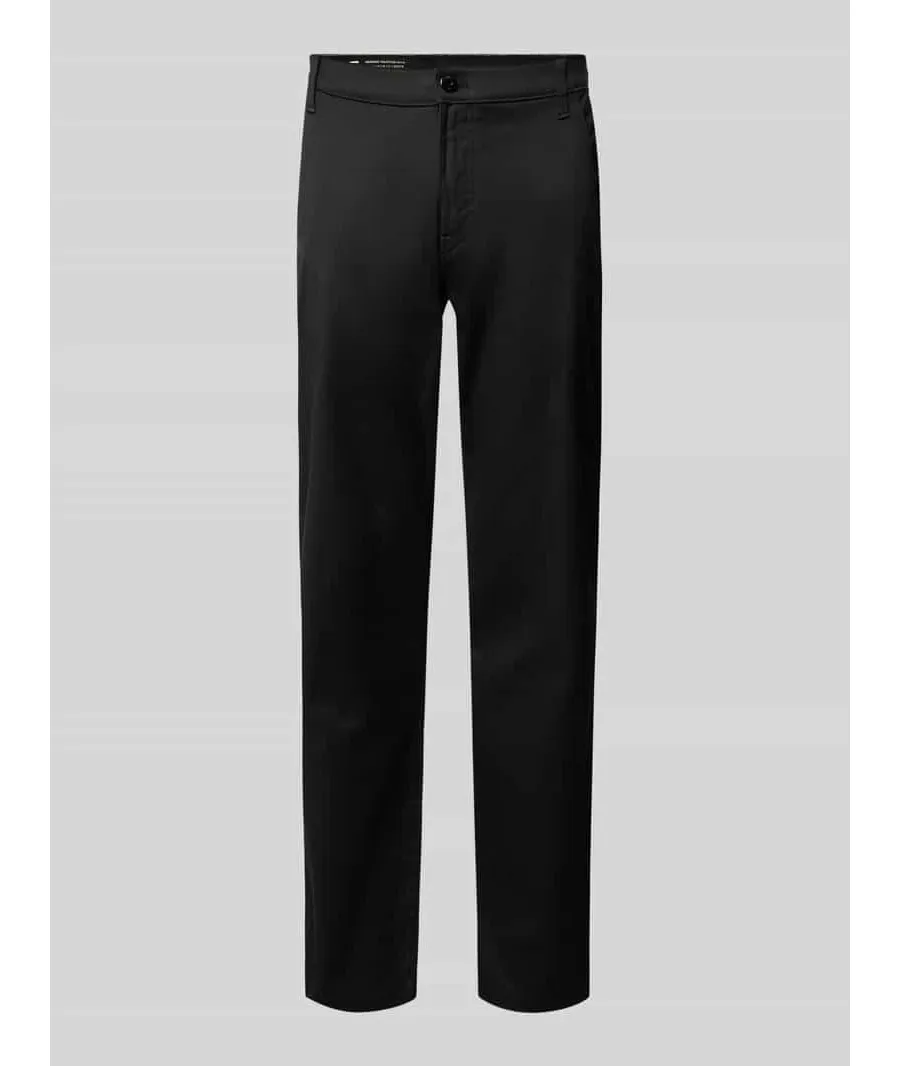 obrazek 1 Chinosy o kroju tapered fit ze szlufkami na pasek model ‘Morry’