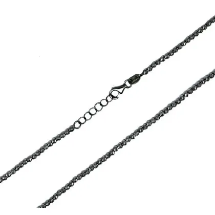 Zdjęcie Łańcuszek z diamentowymi kulami z polerowanego złota o szerokości 2 mm. Długość 50 cm z redukcją do 48 cm